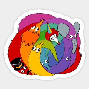 Circus Worms! Sticker